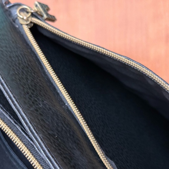 Vintage Relic Leather Black Shoulder Bag Purse Pebbled EUC - Picture 13 of 13